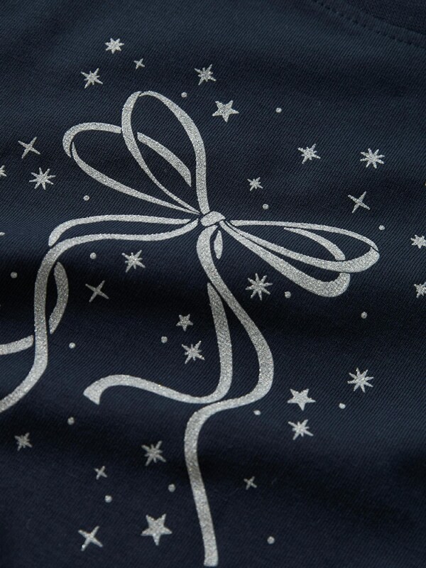 NAME IT Majica 'NMFViparty' nočno modra / bela