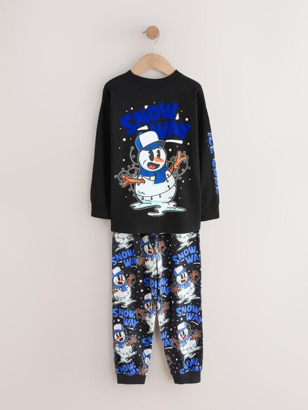 Next Pižama modra / oranžna / črna / bela