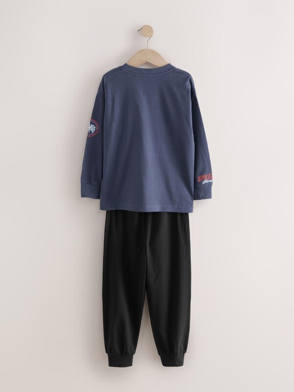 Next Pižama temno siva / temno liila / rdeča / črna