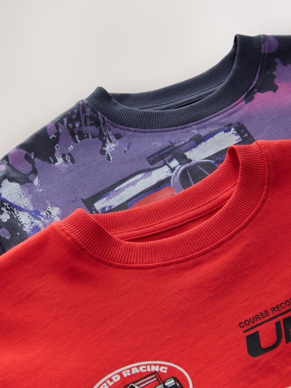 Next Pižama temno siva / temno liila / rdeča / črna