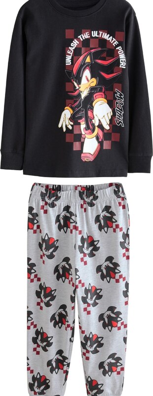 Next Pižama modra / rdeča / burgund / črna