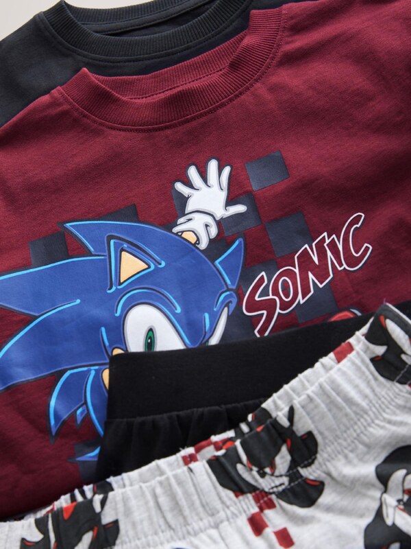 Next Pižama modra / rdeča / burgund / črna