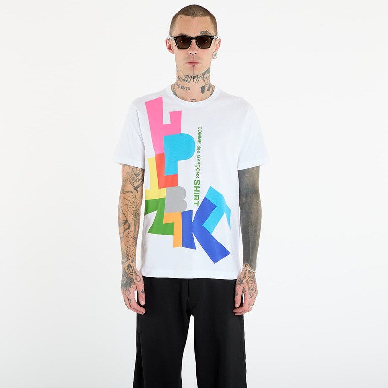 Majice Comme des Garçons SHIRT T-Shirt With Graphic Print White S