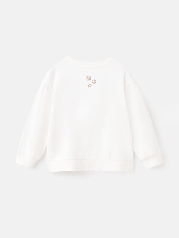 MANGO KIDS Majica 'ROAR' bež / temno bež / off-bela