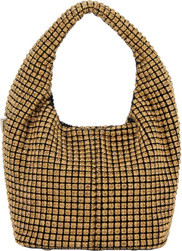 faina Ročna torbica zlata / črna