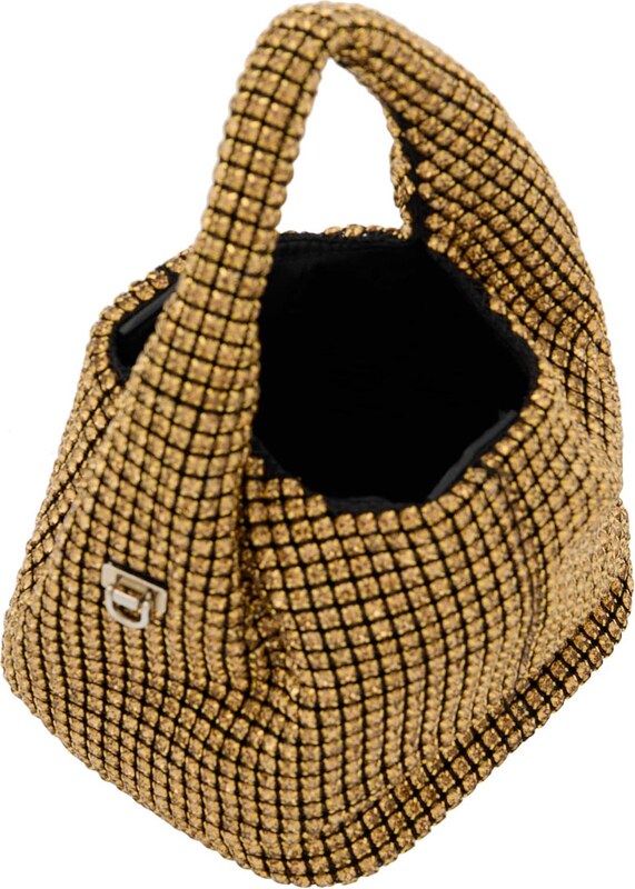 faina Ročna torbica zlata / črna