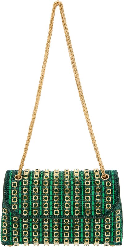 faina Pisemska torbica zlata / zelena