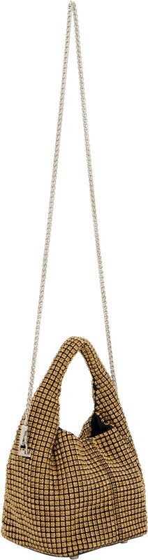 faina Ročna torbica zlata / črna