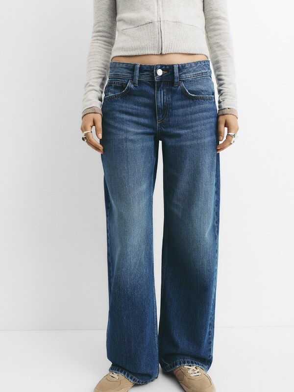 Pull&Bear Kavbojke temno modra