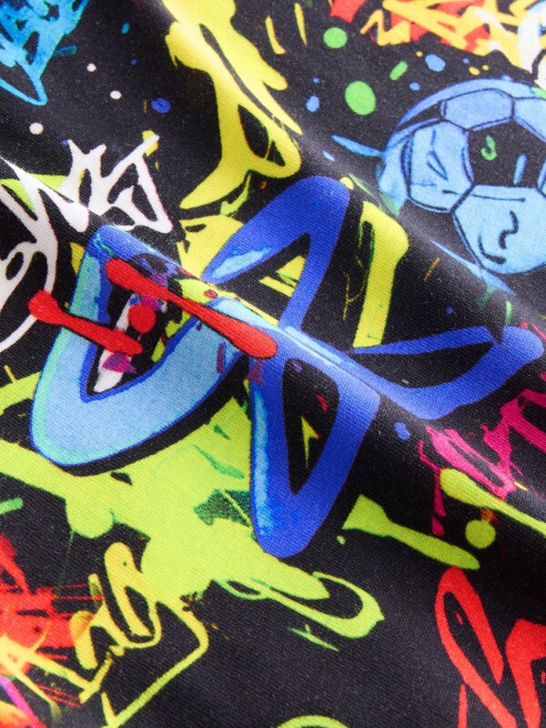 Next Pižama modra / neonsko zelena / rdeča / črna