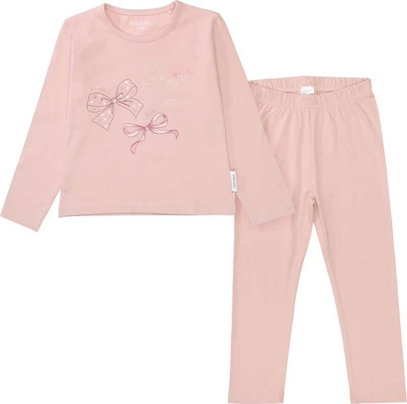 STACCATO Pižama roza / burgund / bela