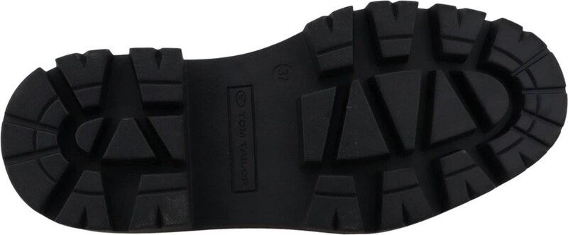 TOM TAILOR Gležnarji z vezalkami črna