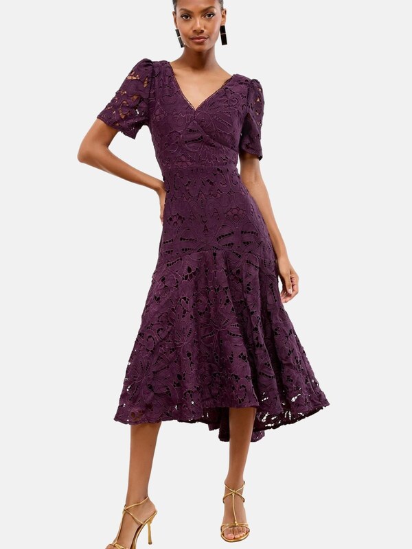 Lipsy Obleka temno liila