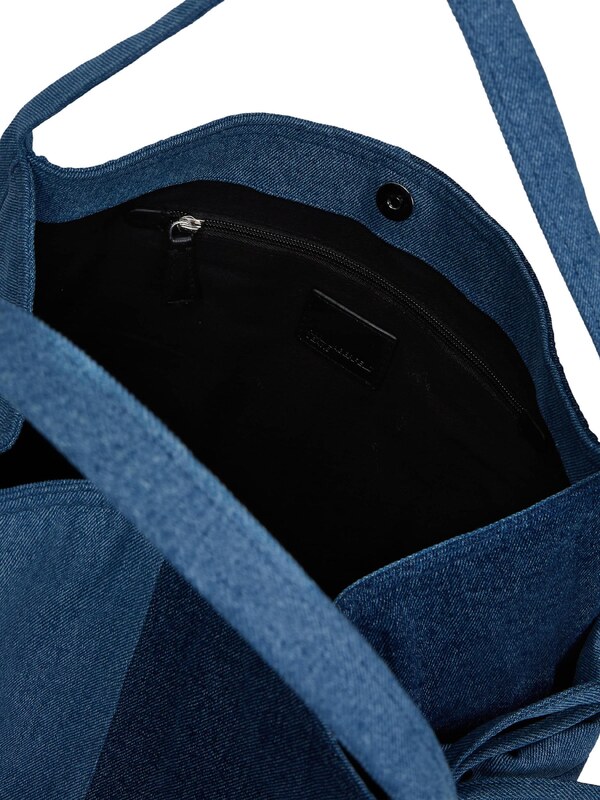 KARL LAGERFELD JEANS Nakupovalna torba encijan / moder denim / črna
