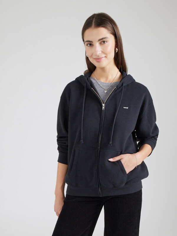 LEVI'S  Jopa na zadrgo 'Everyday Zip Hoodie' črna