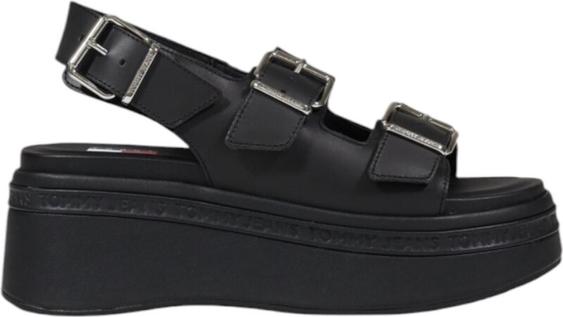 Tommy Hilfiger Jeans Sandali s platformo Tommy Hilfiger