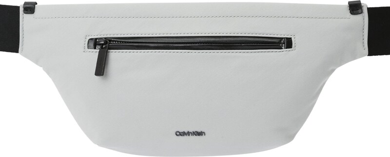 Calvin Klein Torbica za okrog pasu 'EASE' svetlo siva / črna