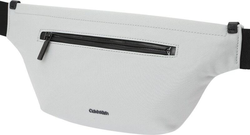 Calvin Klein Torbica za okrog pasu 'EASE' svetlo siva / črna