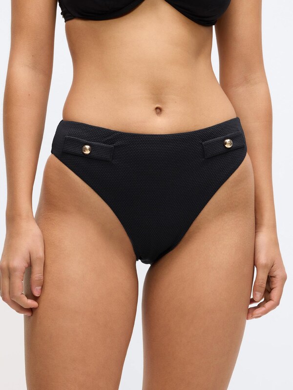 Karl Lagerfeld Bikini hlačke 'Hotel' črna