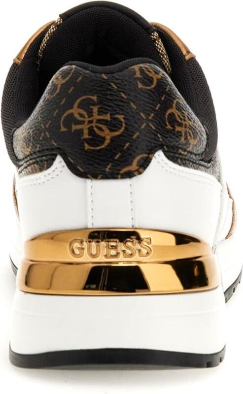 GUESS Nizke superge 'MICKAY' zlata / črna / bela