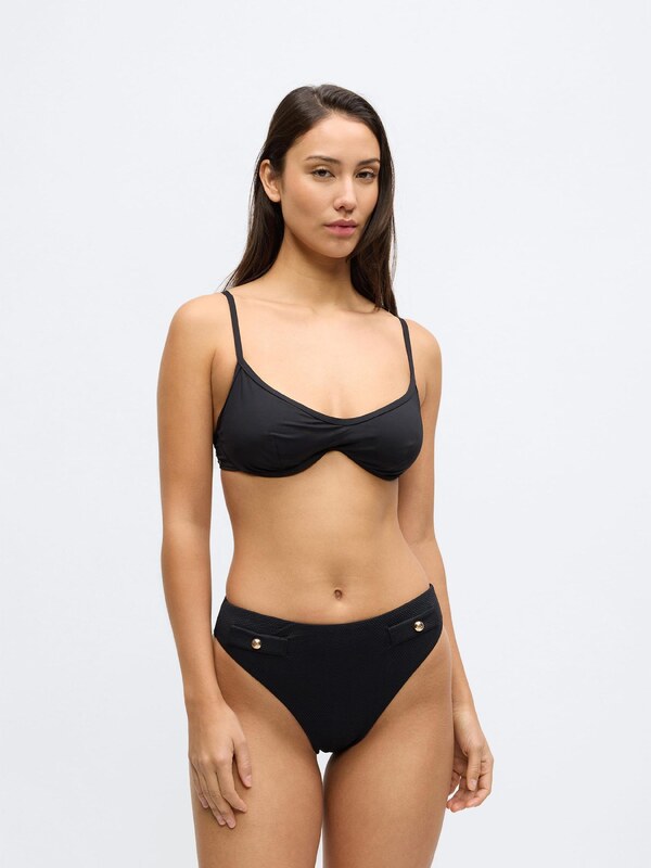 Karl Lagerfeld Bikini hlačke 'Hotel' črna