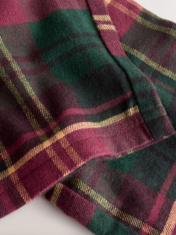 Next Pižama temno zelena / bordo