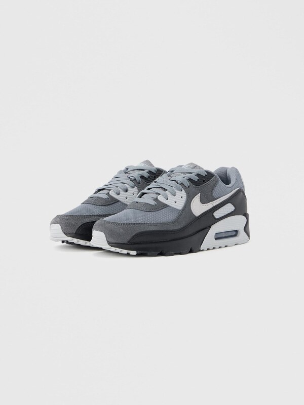 Nike Sportswear Nizke superge 'AIR MAX 90' bazaltno siva / temno siva / bela