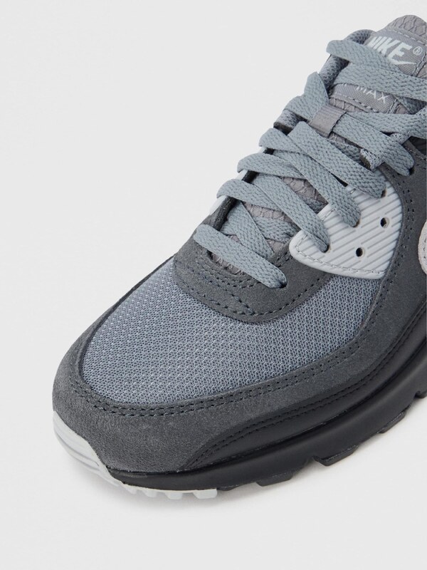 Nike Sportswear Nizke superge 'AIR MAX 90' bazaltno siva / temno siva / bela