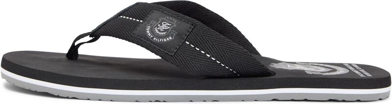 TOMMY HILFIGER Japonke črna / bela