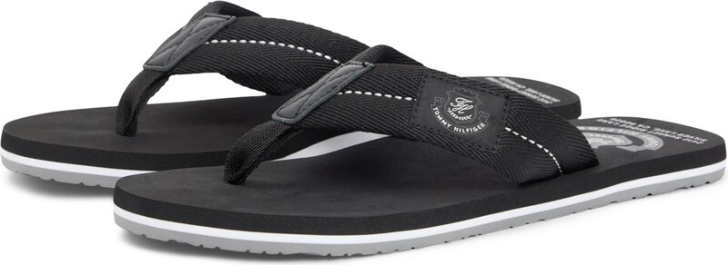 TOMMY HILFIGER Japonke črna / bela