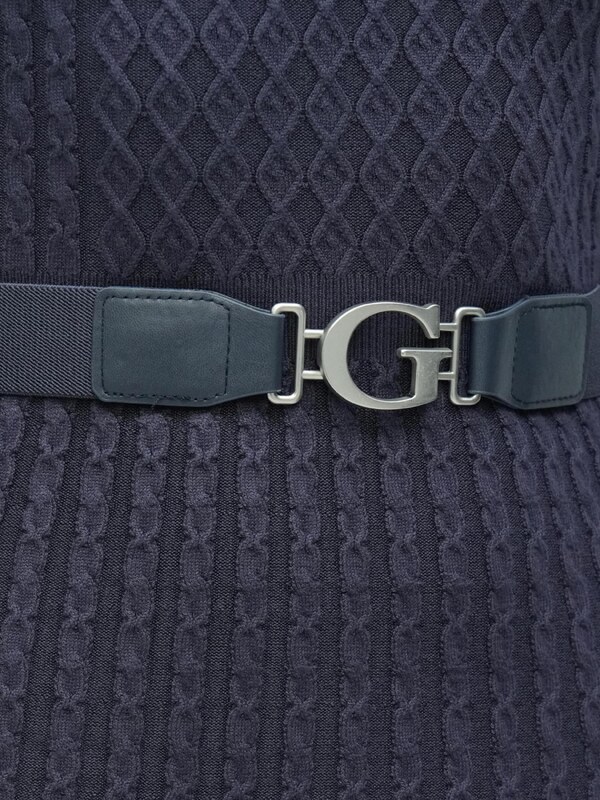 GUESS Pletena obleka 'HANA' mornarska