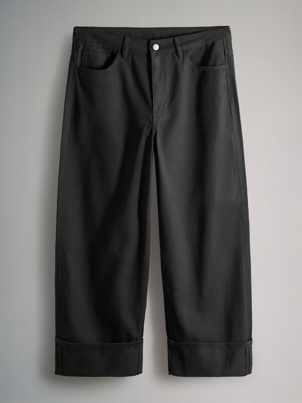 The Set Kavbojke moder denim / črna