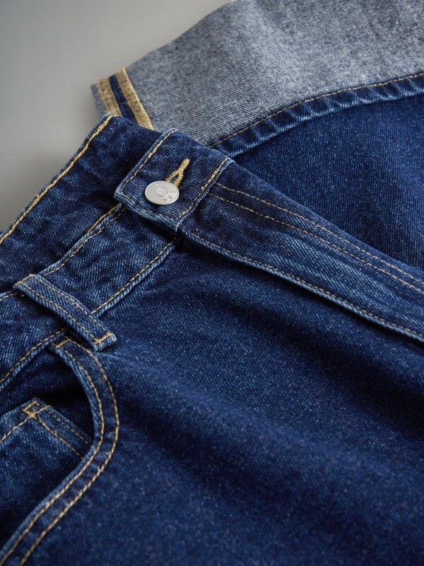 The Set Kavbojke moder denim / črna