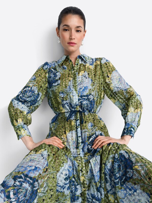 Rich & Royal Dolga srajca svetlo modra / svetlo zelena