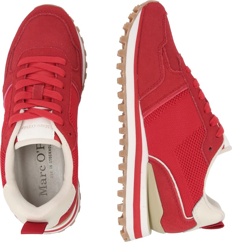 Marc O'Polo Nizke superge 'Bjorna' rdeča / volneno bela