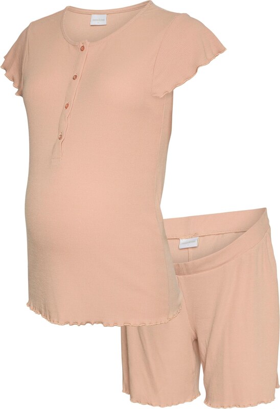 MAMALICIOUS Kratke hlače za spanje 'MLLamie Lia' pastelno roza