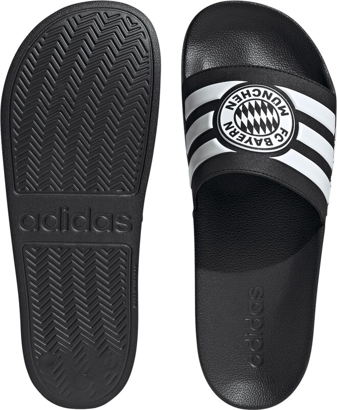 ADIDAS SPORTSWEAR Nizki natikači 'ADILETTE SHOWER Bayern Munich' črna / bela