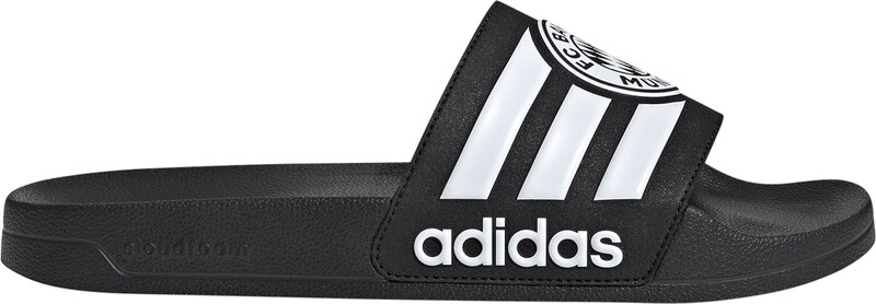 ADIDAS SPORTSWEAR Nizki natikači 'ADILETTE SHOWER Bayern Munich' črna / bela