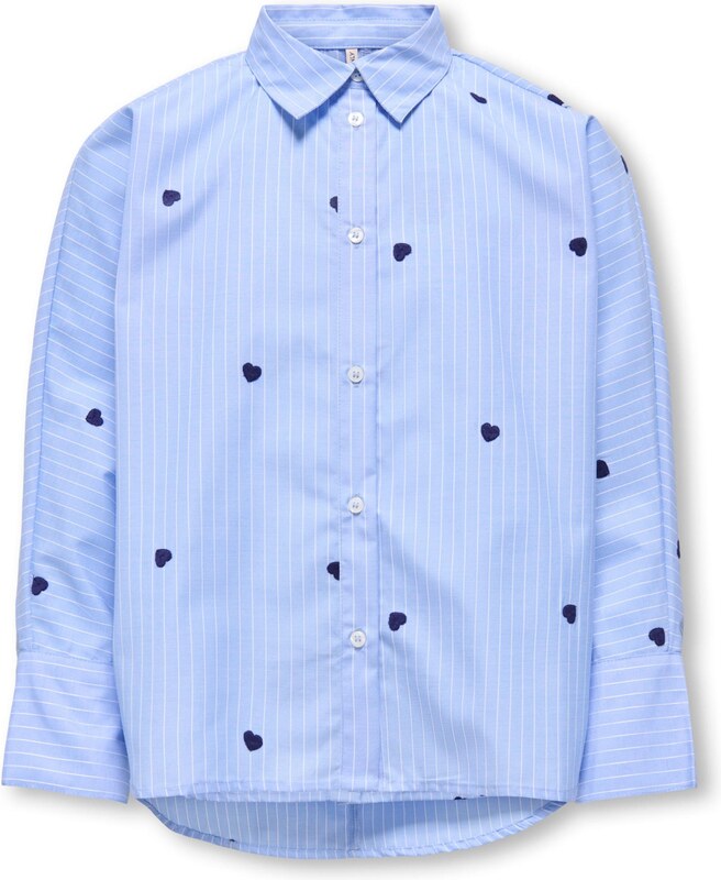 ONLY GIRLS Bluza 'KOGNEW' mornarska / svetlo modra / bela