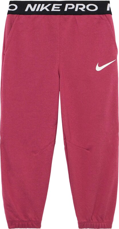 Nike Sportswear Hlače 'PRO' roza / črna / bela