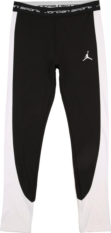 Jordan Športne hlače črna / bela