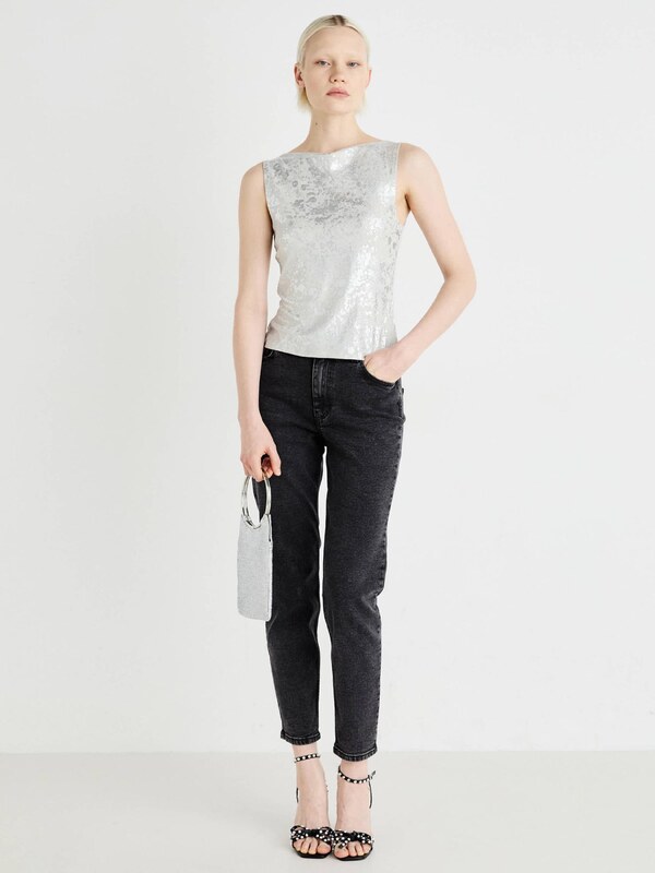 PIECES Kavbojke 'PCKESIA' siv denim