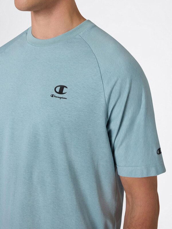 Champion Authentic Athletic Apparel Majica golobje modra / črna