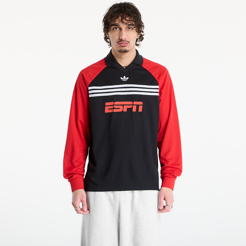 adidas Originals Majice adidas Chest Str Ls T Black/ Better Scarlet M