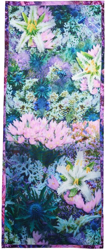 Desigual Šal modra / svetlo modra / zelena / majnica