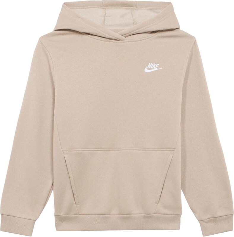 Nike Sportswear Majica 'Club Fleece' ecru / bela