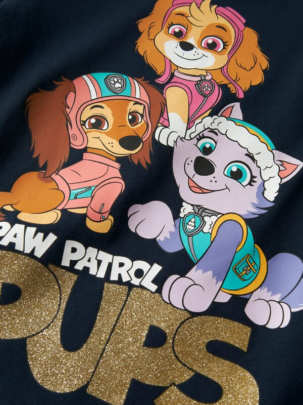 NAME IT Majica 'NMFJABA PAW' mornarska / azur / sepija / zlata