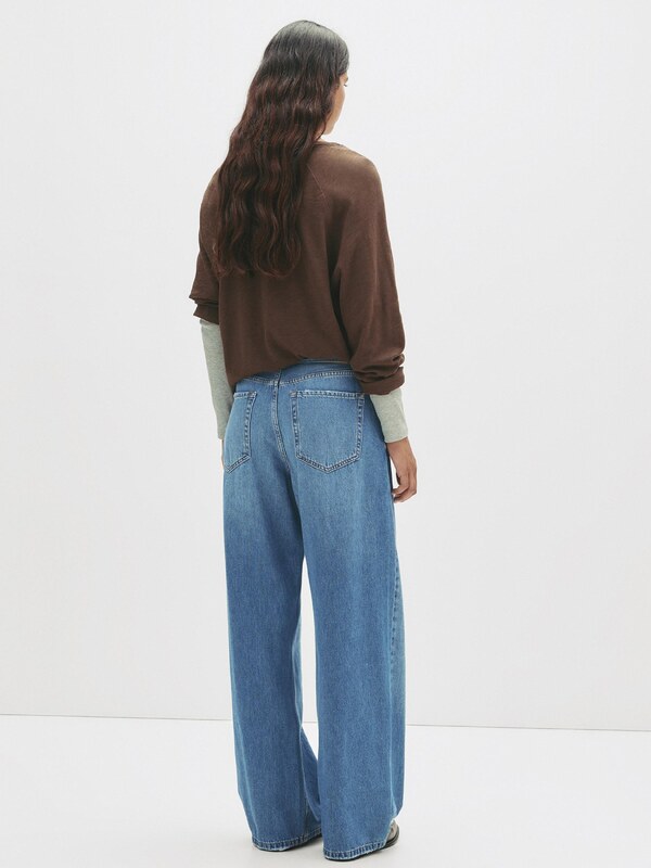 Pull&Bear Kavbojke moder denim