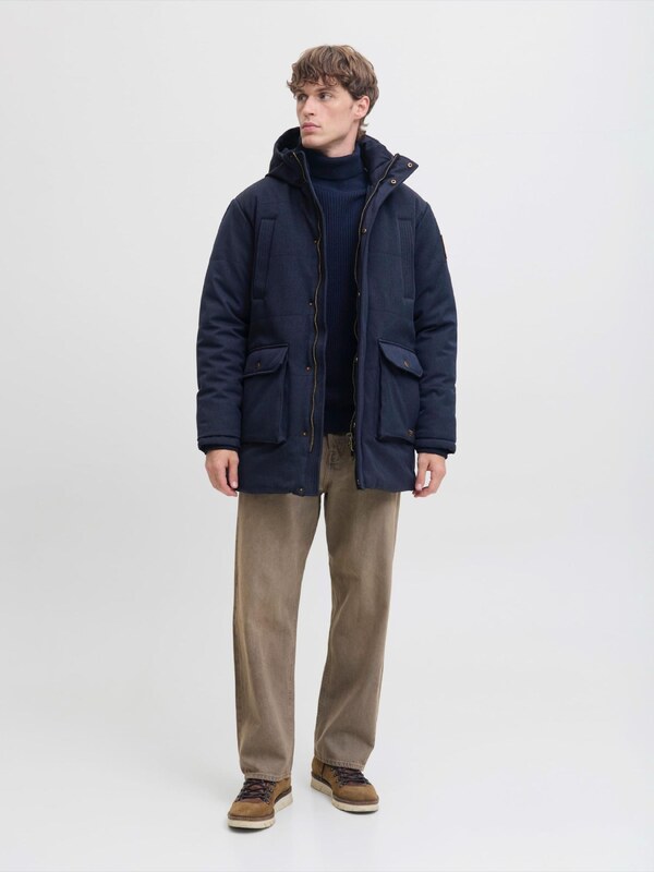 JACK & JONES Zimska jakna nočno modra