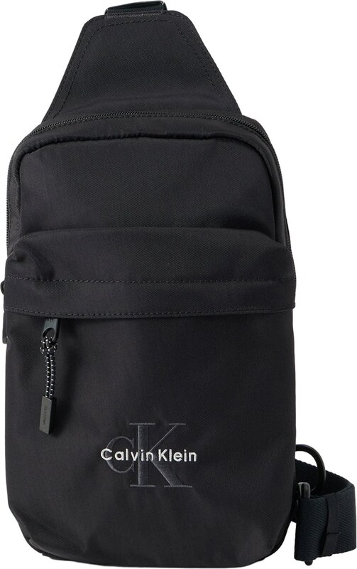 Calvin Klein Torba za čez ramo 'BOLD' črna / bela